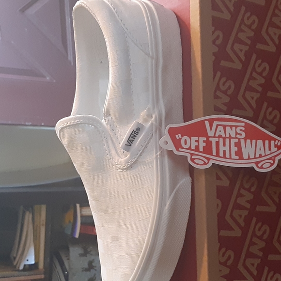 Kids white checkered vans - Picture 2 of 6